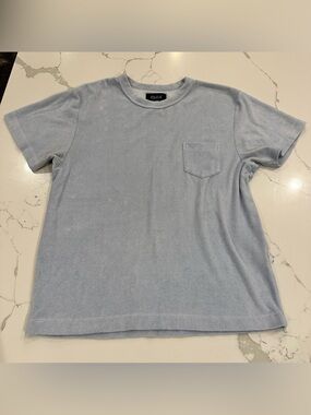 Howlan Light Blue Terry Cloth Pocket Tee